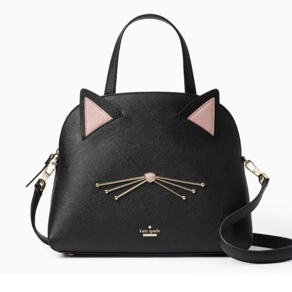 kate spade Handbags - Kate Spade NWT Cats Meow Large Black Satchel or Crossbody Bag